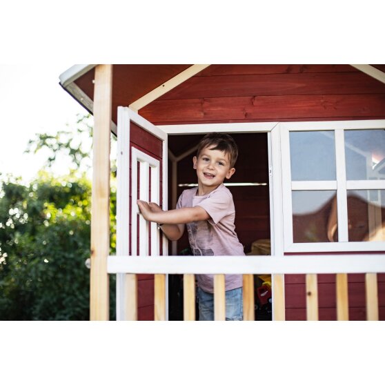 EXIT Loft 500 wooden playhouse - red