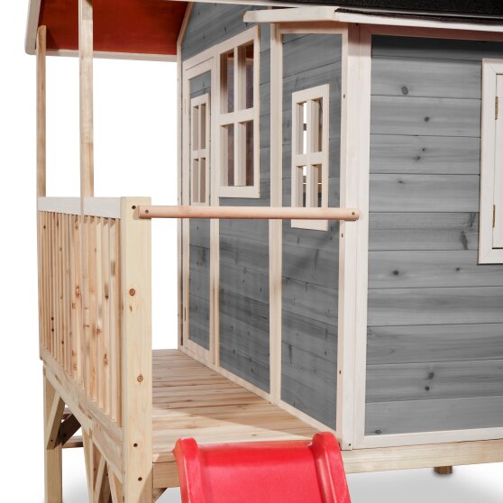 EXIT Loft 350 wooden playhouse - grey