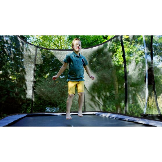 EXIT Elegant Premium trampoline 244x427cm with Deluxe safetynet - black