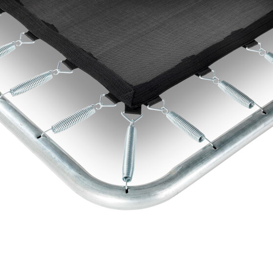 Cama elástica enterrada EXIT Silhouette 214x305cm con red de seguridad, color rosa