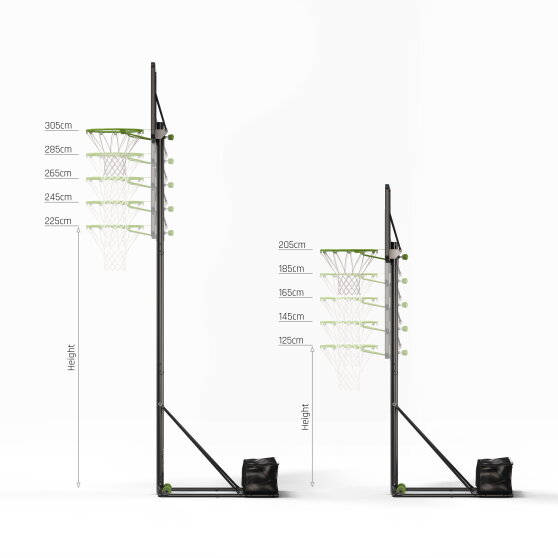 EXIT Growable Portable Basketball hoop