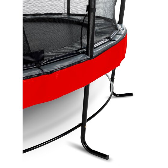 EXIT Elegant Premium trampoline ø366cm with Deluxe safetynet - red
