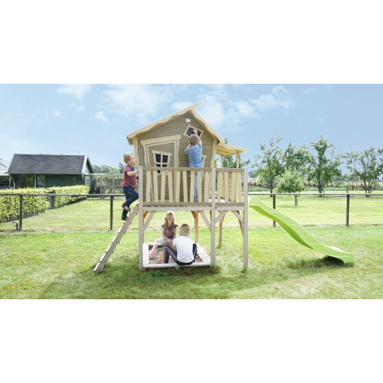 EXIT Crooky 750 wooden playhouse - grey-beige