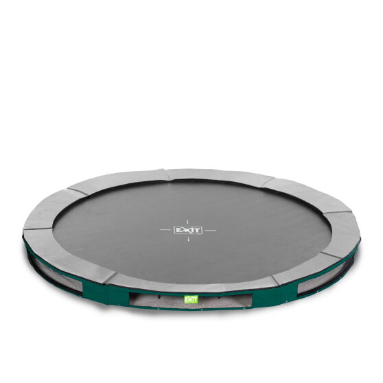 EXIT Elegant ground sports trampoline ø427cm - green
