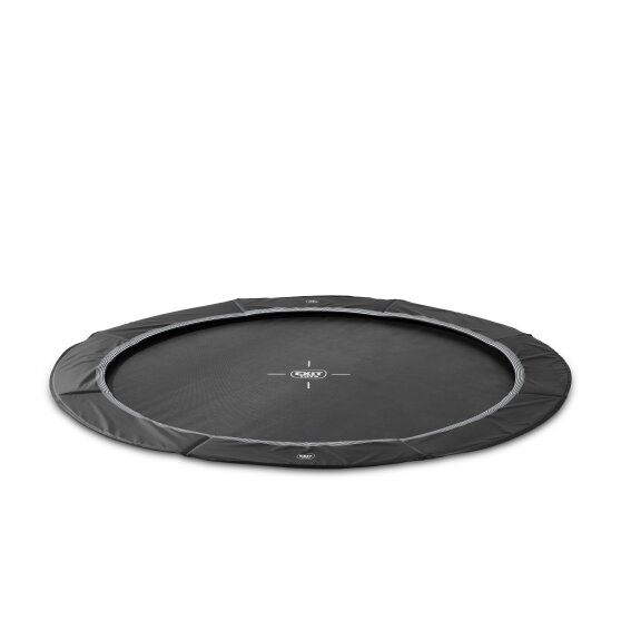 EXIT InTerra ground level sports trampoline ø366cm - black