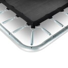 Cama elástica enterrada EXIT Silhouette 153x214cm con red de seguridad, color rosa