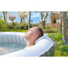 Head rest and cup holders for inflatable spas