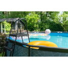 EXIT Black Leather pool ø488x122cm with filter pump - black