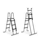 EXIT Wood pool 400x200x100cm with sand filter pump and dome - brown