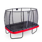 EXIT Elegant Premium trampoline 244x427cm with Deluxe safetynet - red