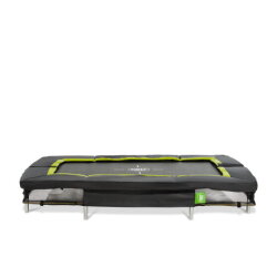 Cama elástica enterrada deportiva EXIT Silhouette 153x214cm, color negro
