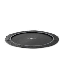EXIT InTerra ground level sports trampoline ø366cm - black