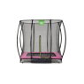 EXIT Silhouette ground trampoline 153x214cm with safety net - pink